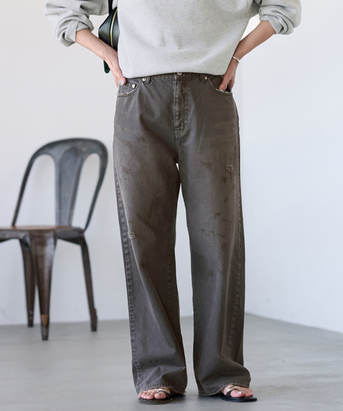 パンツ ROUND GATHER WIDE PT「セットアップ着用可能」 / ラウンド