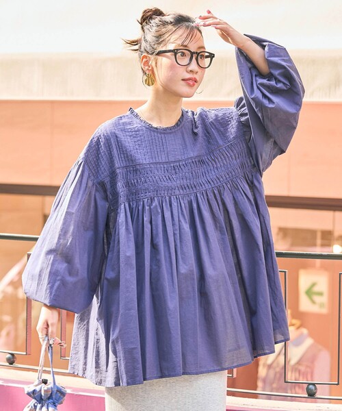 FREAK'S STORE ブラウス シャツ 限定展開 インド ピンタック