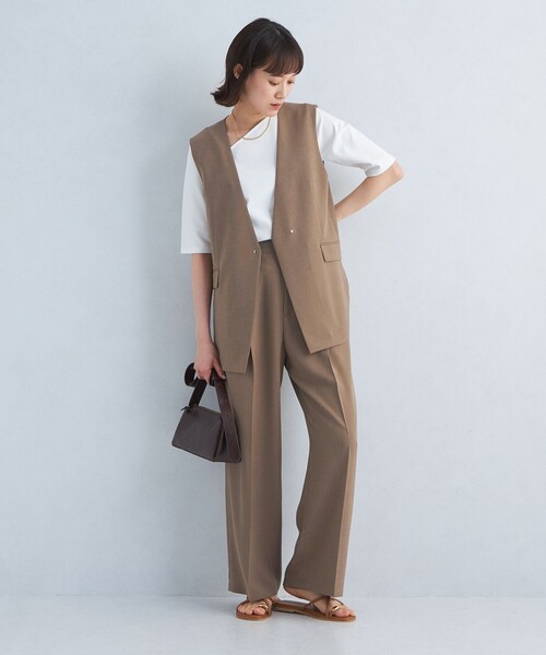 専用green label relaxing ジャケット40　ワイド パンツ38 セール】 P/LI 2タック ワイド パンツ -マシンウォッシャブル