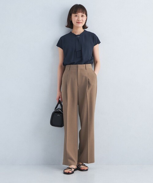 タックワイドパンツ　イシカワラボで購入 タックワイドパンツ パンツ レディース ボトムス ロング 送料
