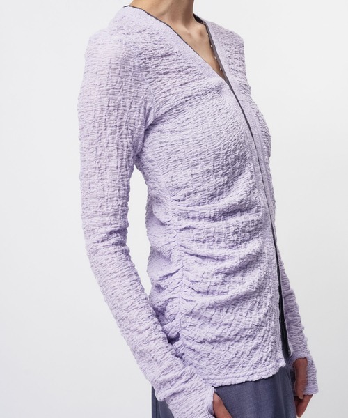 カーディガン RANDOM WRINKLE RUSSEL CARDIGAN / ランダムリンクルラッセルカーディガン レディース
