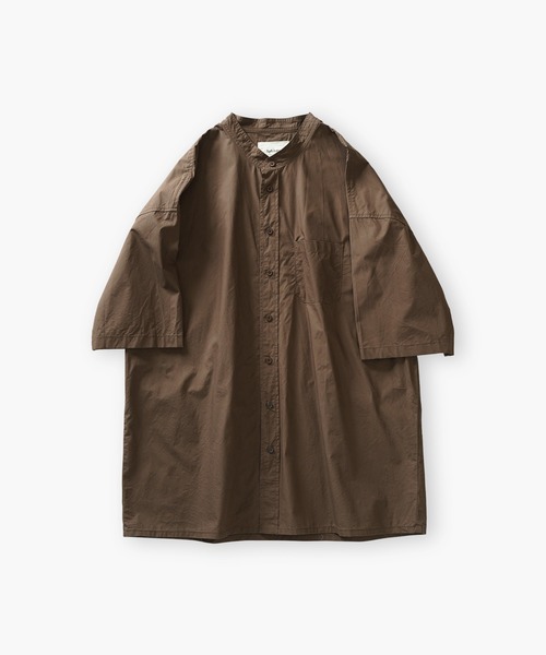 Aphlotus シャツ ダブルタック スタンドカラー HS シャツ メンズ