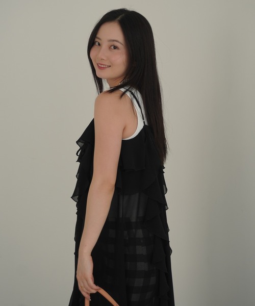 未使用 タグ付き エイミーイストワール フリル トップス タンクトップ EIMY ISTOIRE（エイミーイストワール） タンクトップ ノースリーブ