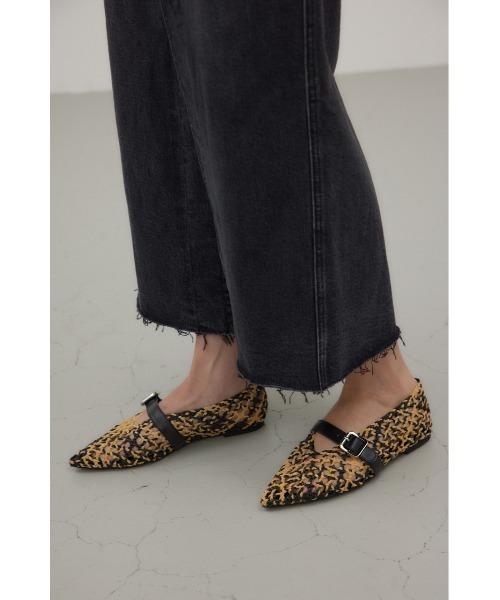 crie conforto バレエシューズ パンプス メッシュバレエフラット 靴