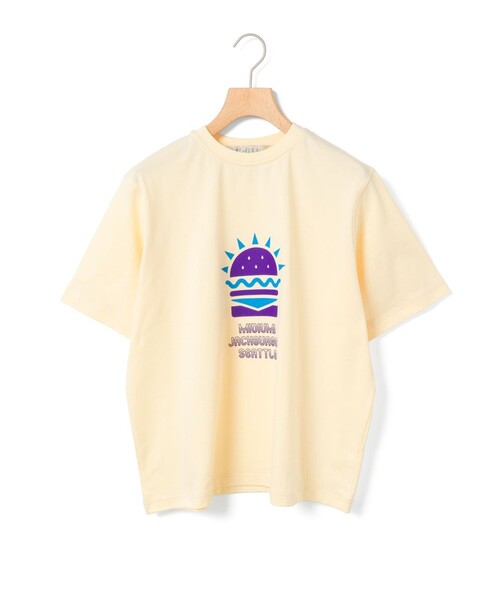 tシャツ MidiUmi ハンバーガープリントTシャツ レディース MidiUmi tシャツ ハンバーガープリントTシャツ レディース