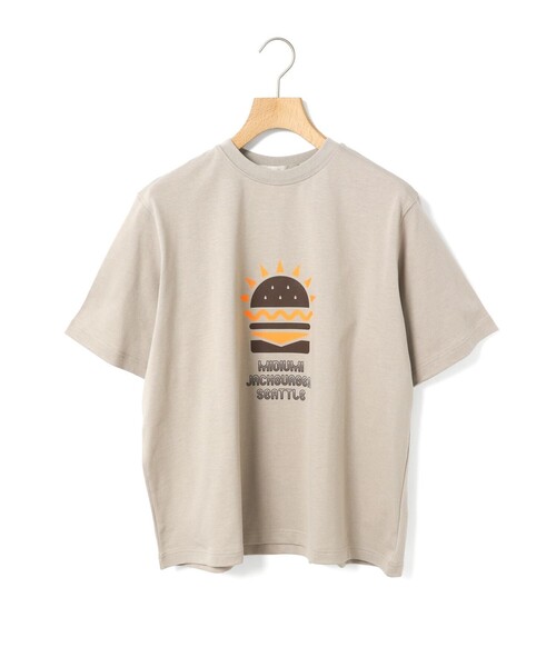 tシャツ MidiUmi ハンバーガープリントTシャツ レディース MidiUmi tシャツ ハンバーガープリントTシャツ レディース