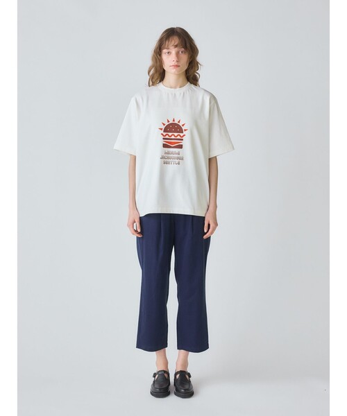 tシャツ MidiUmi ハンバーガープリントTシャツ レディース MidiUmi tシャツ ハンバーガープリントTシャツ レディース