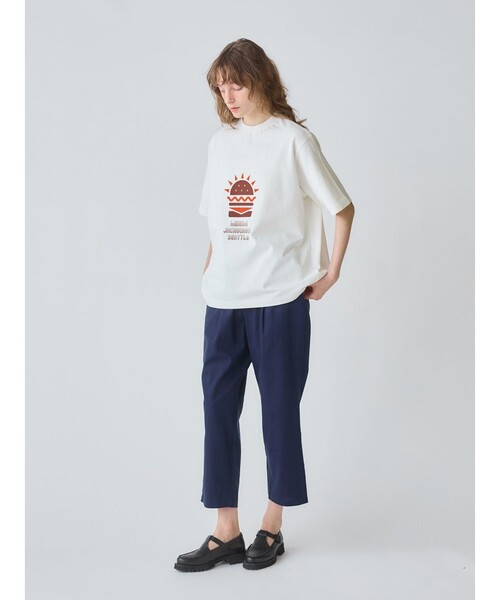 tシャツ MidiUmi ハンバーガープリントTシャツ レディース MidiUmi tシャツ ハンバーガープリントTシャツ レディース