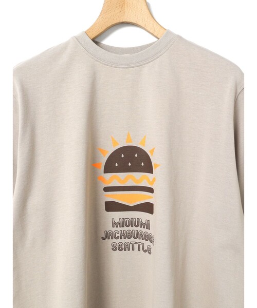 tシャツ MidiUmi ハンバーガープリントTシャツ レディース MidiUmi tシャツ ハンバーガープリントTシャツ レディース