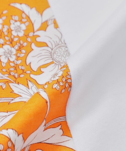tシャツ 「婦人画報掲載」「BIBURY FLOWER」カラーバイブリーフラワープリントTシャツ レディース L】【婦人画報掲載】【BIBURY FLOWER】カラーバイブリーフラワー