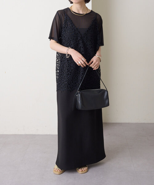 Omekashi（オメカシ） キャミソール レースオーバーキャミソール