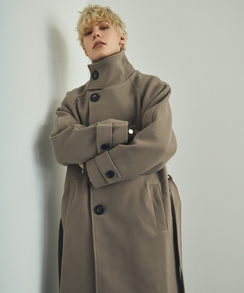 「Shoowtime」 チェスターコート MEDIUM アイボリー メンズ_画像8