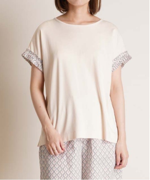 tシャツ キッドブルー -２５サマーＴシャツ -半袖トップス -KOBN347 -kidblue レディース