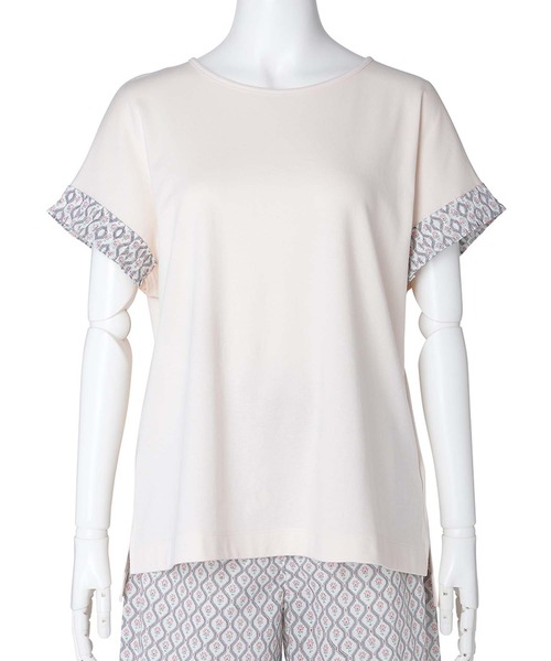 tシャツ キッドブルー -２５サマーＴシャツ -半袖トップス -KOBN347 -kidblue レディース