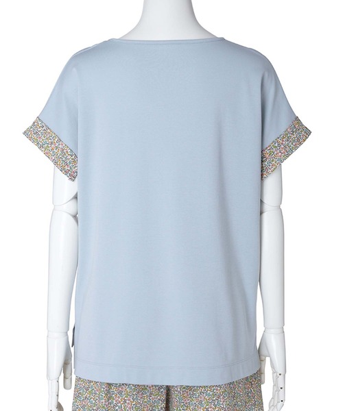 tシャツ キッドブルー -２５サマーＴシャツ -半袖トップス -KOBN347 -kidblue レディース