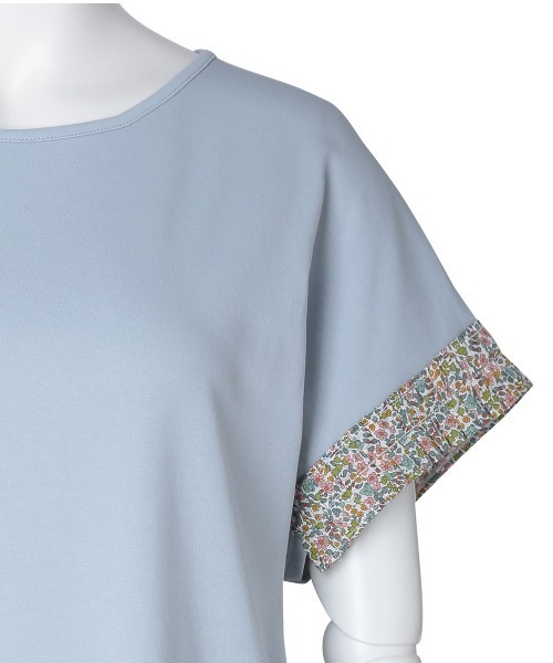 tシャツ キッドブルー -２５サマーＴシャツ -半袖トップス -KOBN347 -kidblue レディース