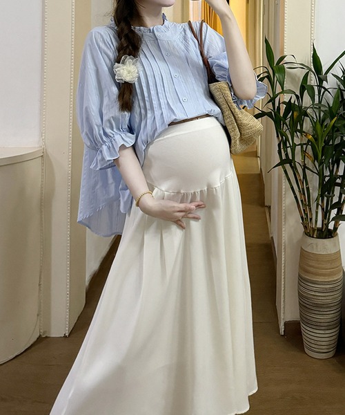 マタニティ Bona 楽天市場】マタニティ ワンピース 前開き 授乳服 フロントボタン