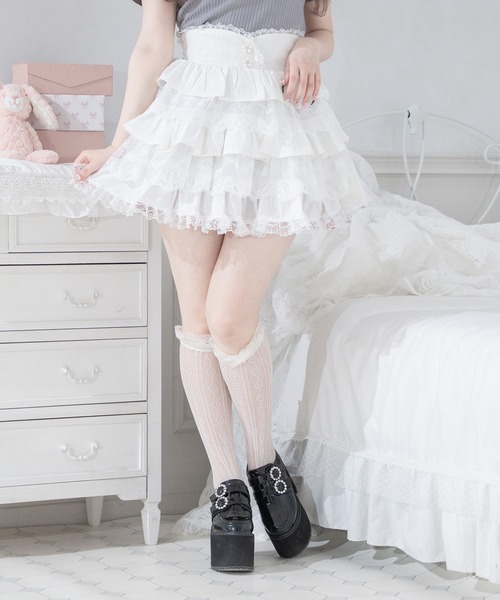 Pal elfy スカート ティアードレース姫スカート : ZOZOTOWN Yahoo!店