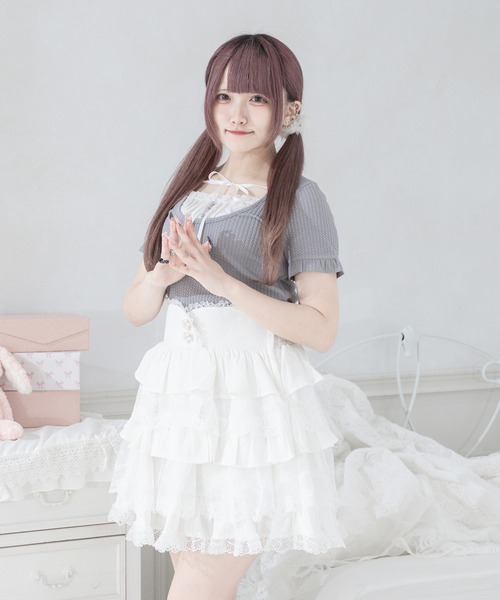 Pal elfy スカート ティアードレース姫スカート : ZOZOTOWN Yahoo!店