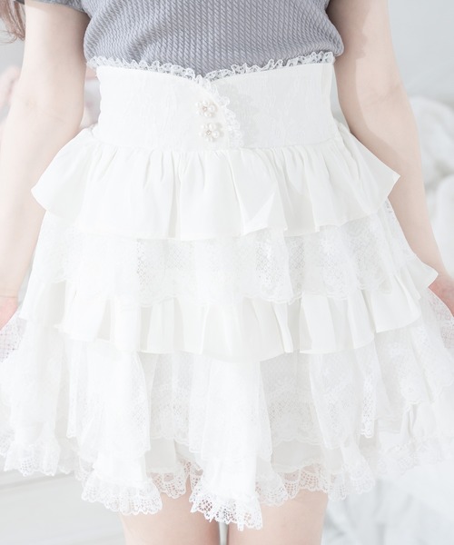 Pal elfy スカート ティアードレース姫スカート : ZOZOTOWN Yahoo!店