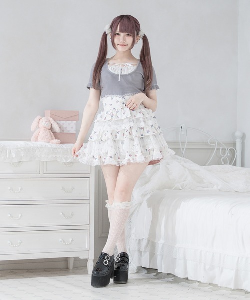 Pal elfy スカート ティアードレース姫スカート : ZOZOTOWN Yahoo!店