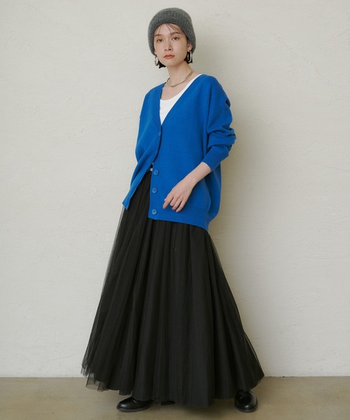 Loungedressラウンジドレス ノーカラー 接結ニットコート カーディガン LOUNGEDRESS（ラウンジドレス）の「接結ニットコート（ノーカラー