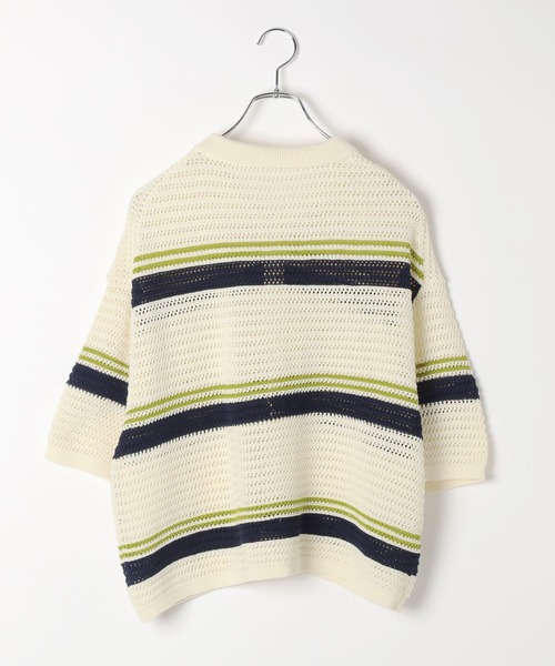ニット セーター H/S KNIT GAME シャツ レディース FREAK'S STORE ニット セーター ケーブルチーズニット/透かし