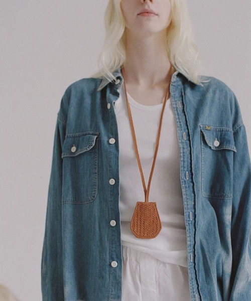 LIDnM（リドム） ネックレス Llife LEATHER CLOCHETTE メンズ