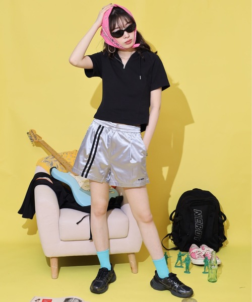 NERDY パンツ グロッシートラックショートパンツ レディース