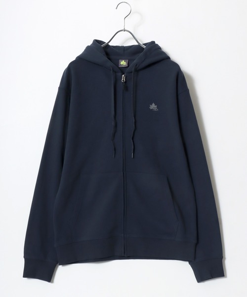 LOGOS 「LOGOS」 ジップアップパーカー L ブラック メンズ
