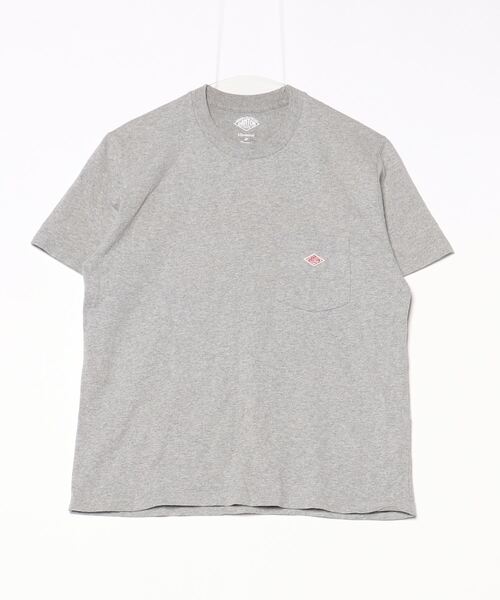 Danton 「DANTON」 ワンポイント半袖Tシャツ 36 グレー メンズ