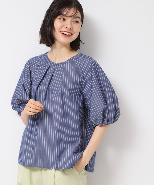 美品　アナイ　洗える　シャツ　ブラウス　シャツ　バルーン　ボリュームスリーブ mili_t92109