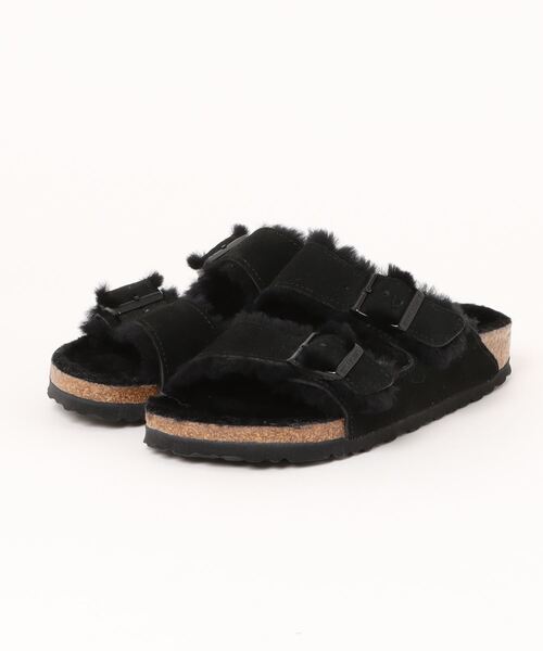 BIRKENSTOCK ブラック サンダル 36 BIRKENSTOCK 「BIRKENSTOCK」 フラットサンダル 36 ブラック