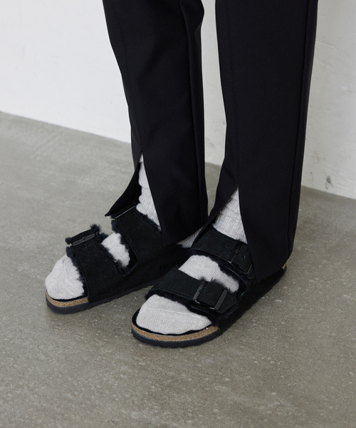 BIRKENSTOCK ブラック サンダル 36 BIRKENSTOCK 「BIRKENSTOCK」 フラットサンダル 36 ブラック