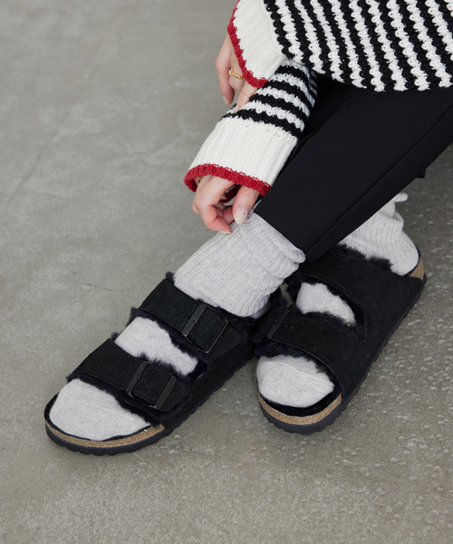 BIRKENSTOCK ブラック サンダル 36 BIRKENSTOCK 「BIRKENSTOCK」 フラットサンダル 36 ブラック