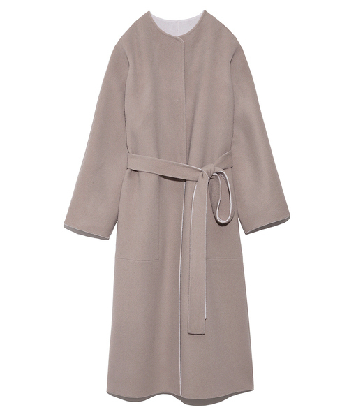 FRAY I.D 「FRAY I.D」 ノーカラーコート 0 ブラウン レディース