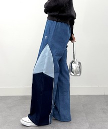 umbro（アンブロ） パンツ UMBRO「umbro」切替デニムパンツ (UMBRO