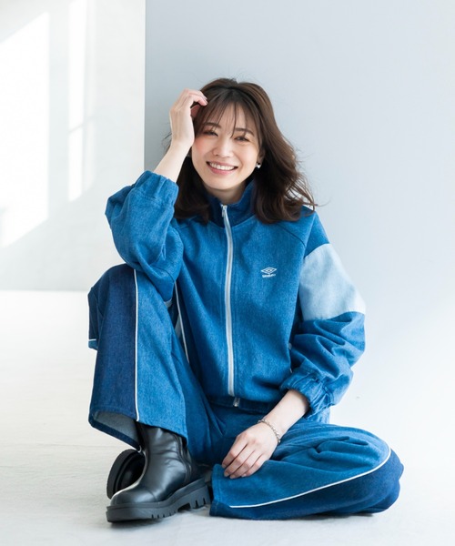 umbro（アンブロ） ワイドパンツ ジーンズ デニム デニムパンツ 