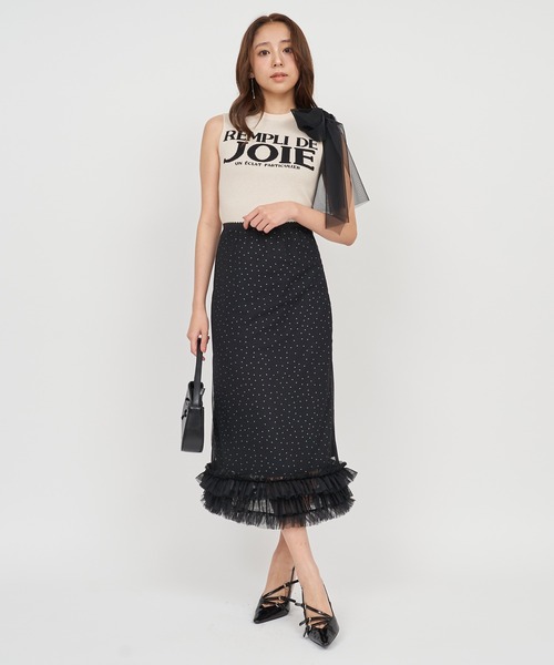 ニット セーター ロゴジャガードビッグリボントップス レディース ROYAL PARTY ニット セーター ロゴジャガードビッグリボン