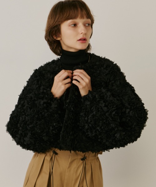 PERNA（ペルナ） コート アウター フラワーオーガンジャケット