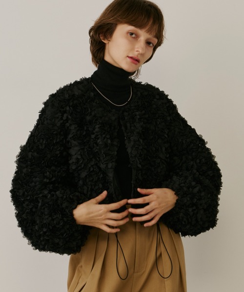 PERNA（ペルナ） コート アウター フラワーオーガンジャケット