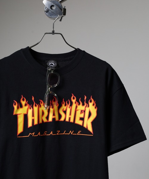 THRASHER（スラッシャー） tシャツ フレイムプリント半袖TEEシャツ