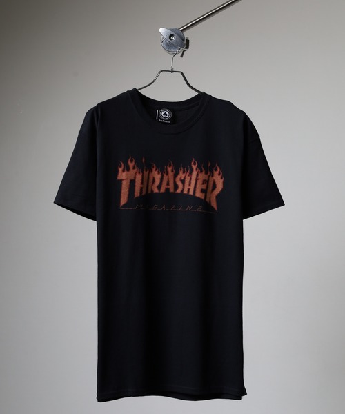 THRASHER（スラッシャー） スマホショルダー tシャツ フレイムプリント