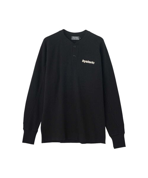 HYSTERIC GLAMOUR ブラック長袖Tシャツ Mサイズ相当 ロンT HYSTERIC GLAMOUR 「HYSTERIC GLAMOUR」 長袖Tシャツ LARGE