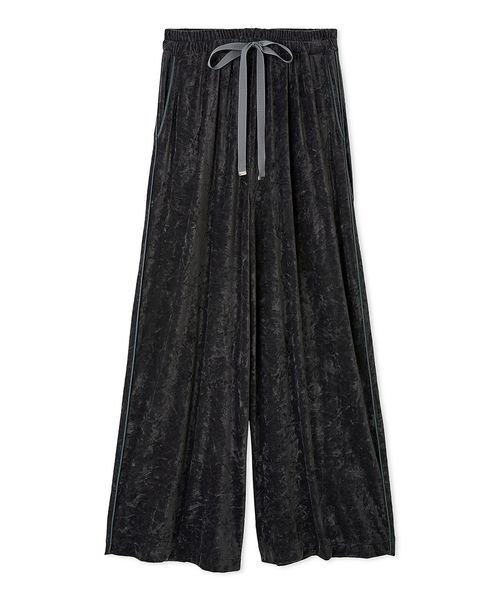 【完売品】　seyto クラッシュベロアワイドフレアパンツ　サイズ1 seyto（セイト）の「Crash velour wide flare pants