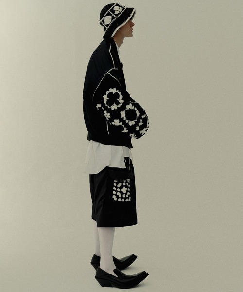 ma1 ma-1 mj10986-PLAYCARD CROCHET SLEEVE MA-1 ブルゾン(DC-SS26-BL-05) メンズの画像