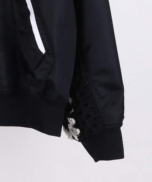 ma1 ma-1 mj10986-PLAYCARD CROCHET SLEEVE MA-1 ブルゾン(DC-SS26-BL-05) メンズの画像