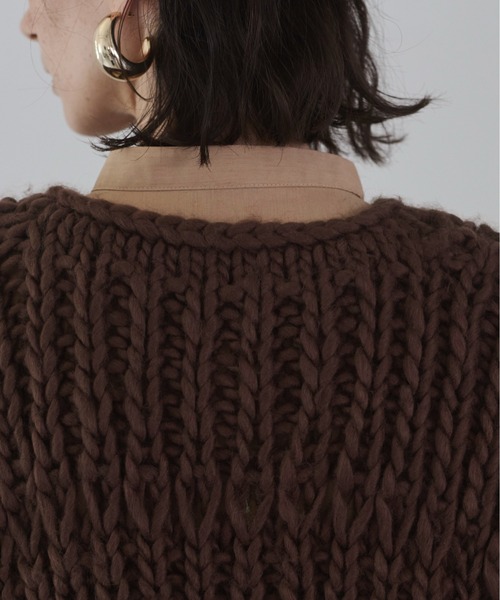 ANGIE ベスト ジレ ハンドニットベスト レディース : ZOZOTOWN Yahoo