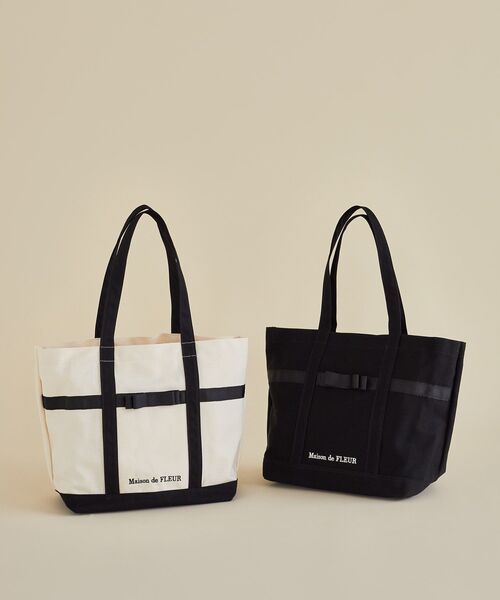 Maison de FLEUR（メゾンドフルール） トートバッグ マルチポケット