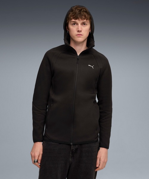 PUMA メンズパーカー（ジップ、ボタン：ジップアップ）｜トップス